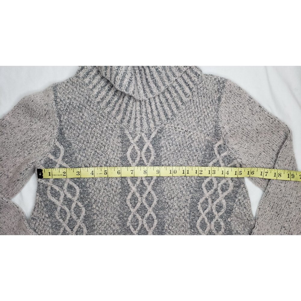 Ruby Moon Gray Cowl-Neck Sweater Euc Size Medium - image 4